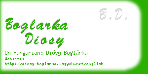 boglarka diosy business card