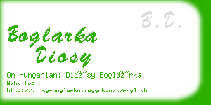 boglarka diosy business card